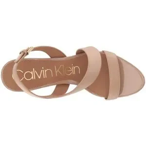 Calvin Klein Shoes Calvin Klein Beige Nude Tan Womens Lancy Heel Dress Sandals Size 7 Poshmark